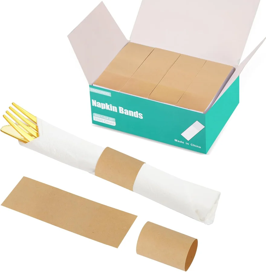 XINGYUNDEL kraft paper napkin bands