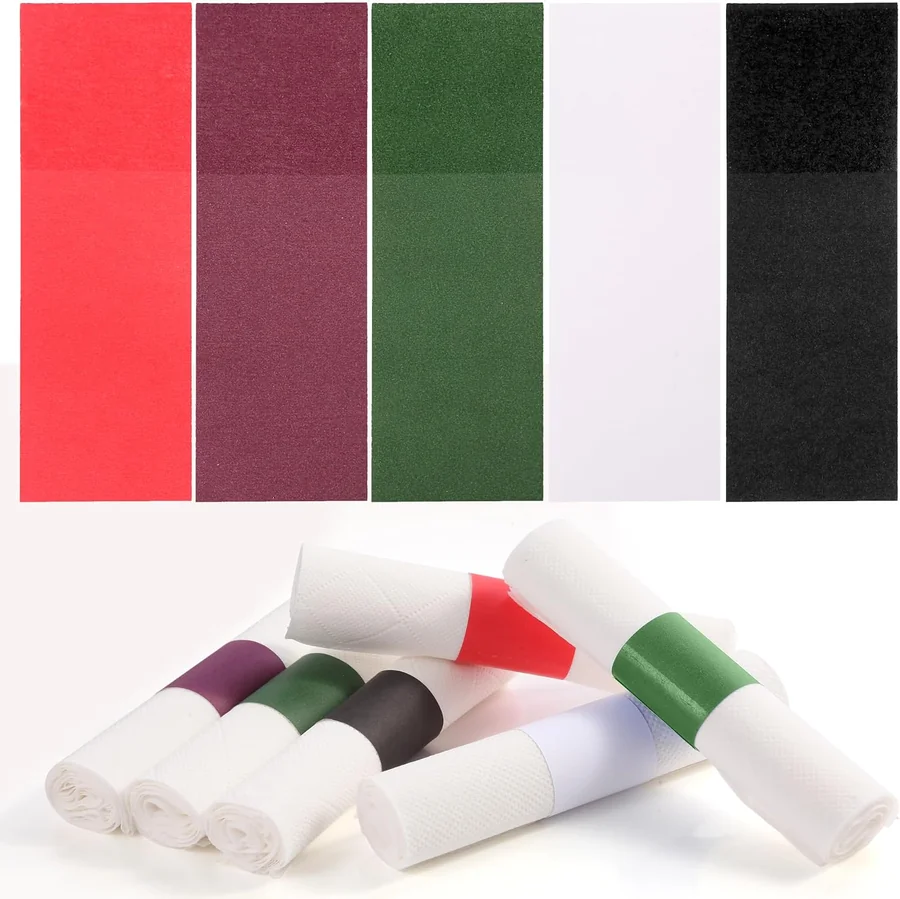 XINGYUNDEL mixed colors paper napkin bands
