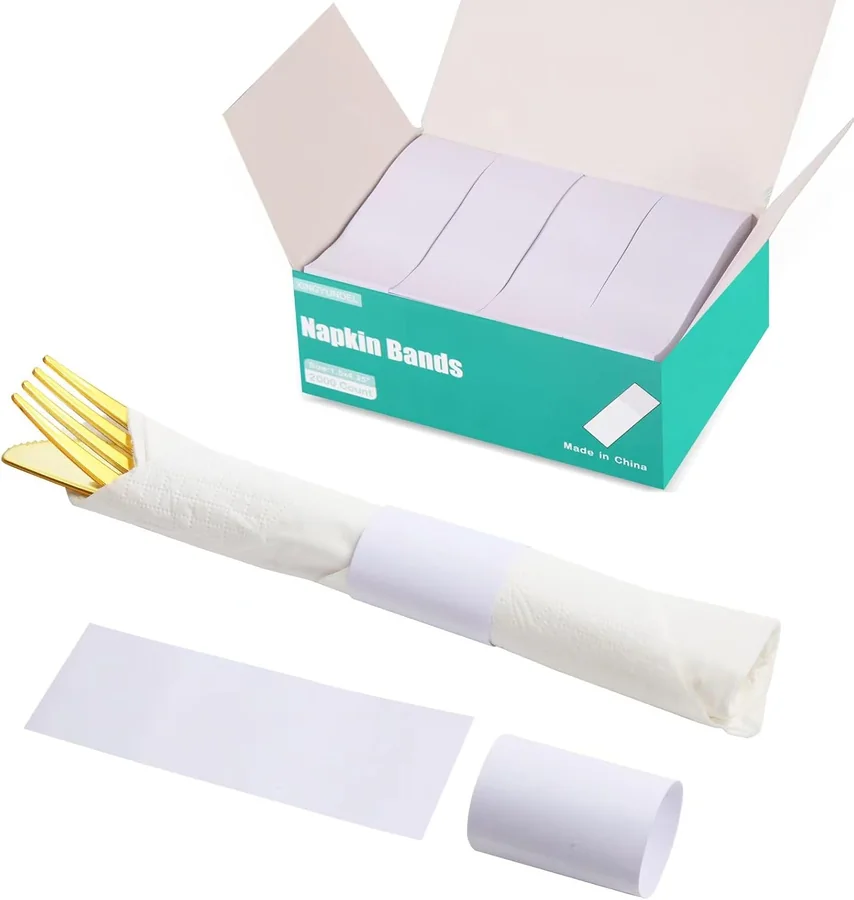 XINGYUNDEL white paper napkin bands